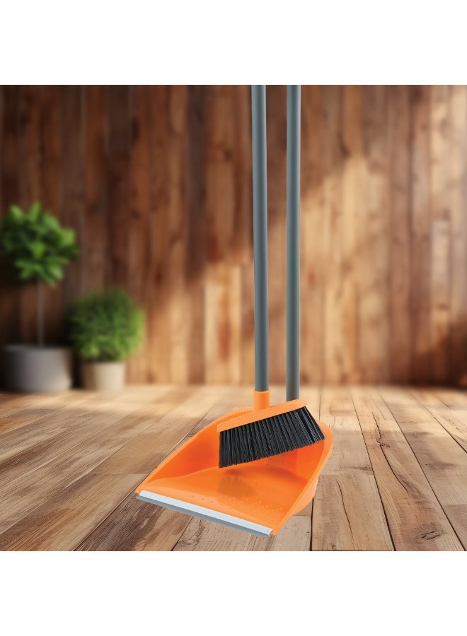 Macromax Long Handle Dustpan | Upright Cleaning Pan with Extended Handle – Back Pain-Free, Efficient Dirt Collection, Space-Saving Design - Image 3